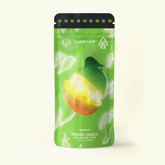 Daze Off CA - Green Crack All-in-one Vape (1g) - 1