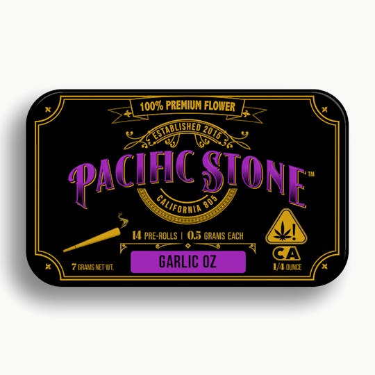 Pacific Stone - Garlic OZ Indica Pre-Rolls 14pk (7g) - 1