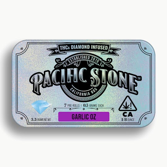 Pacific Stone - Garlic OZ Indica Infused Pre-Rolls 7pk (3.5g) - 1