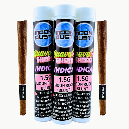 MOON DUST - 1.5G MOONROCK BLUNT - GUAVA SHERB - 1