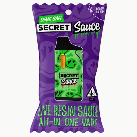 Dime Bag - Dime Bag | Purple Cake Badder Live Resin AIO 1g Indica - 1