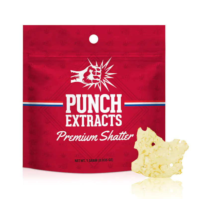 Punch Edibles Girl Scout Cookies BHO Shatter (1g) concentrate