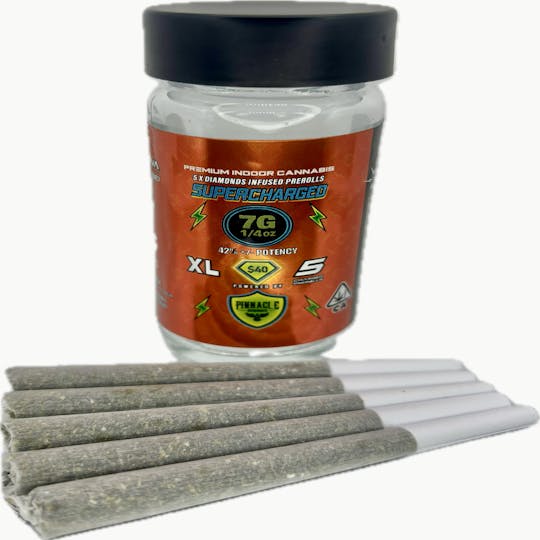 Pinnacle Reserves - Supercharged Infused - Kiwi Lime Punch - 5 pack 1.6 gram Pre Rolls - 1