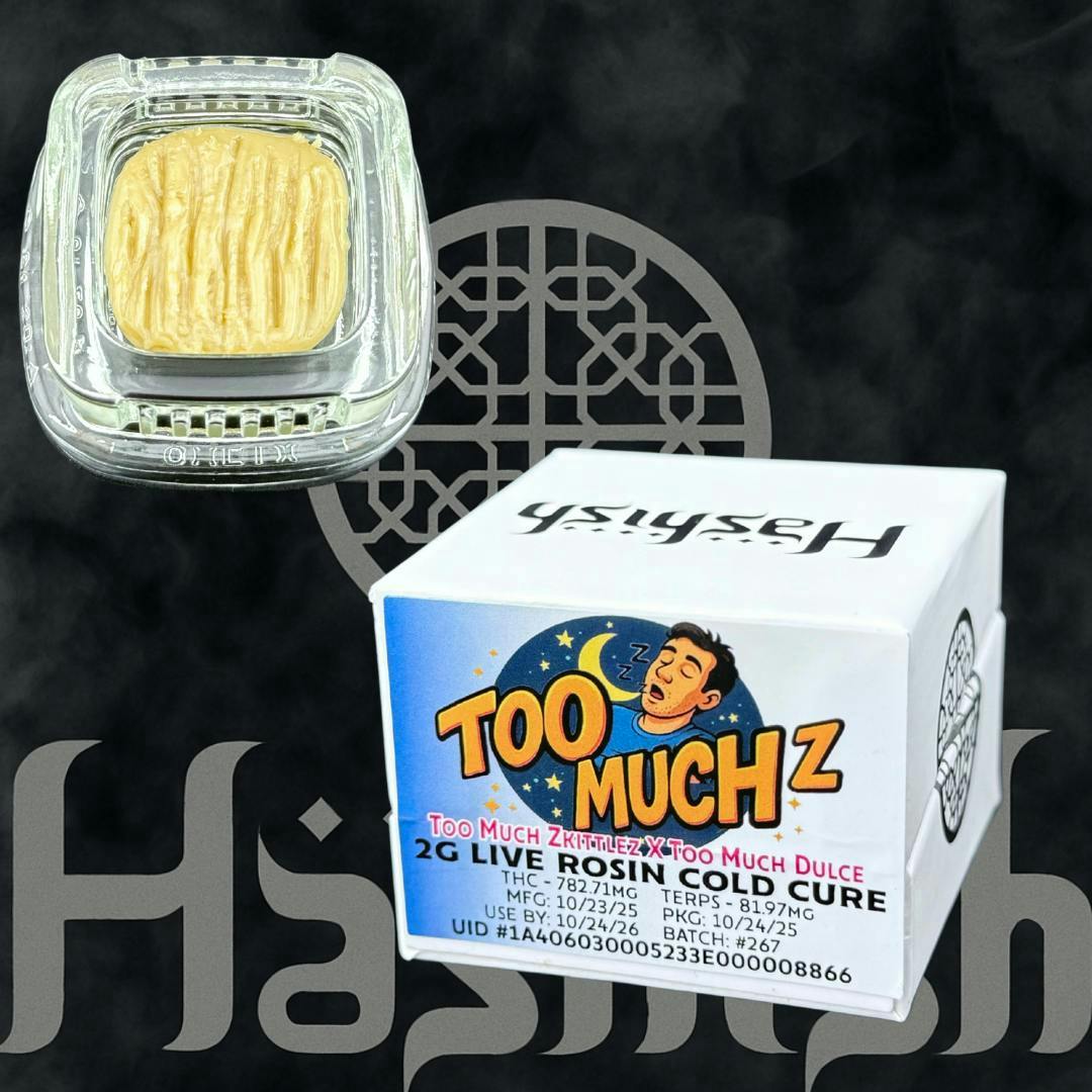 Too Much Z | Live Rosin | Cold Cure Badder | 2g