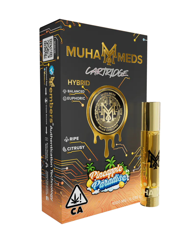 Muha Meds Pineapple Paradise Cartridge 1g cartridge