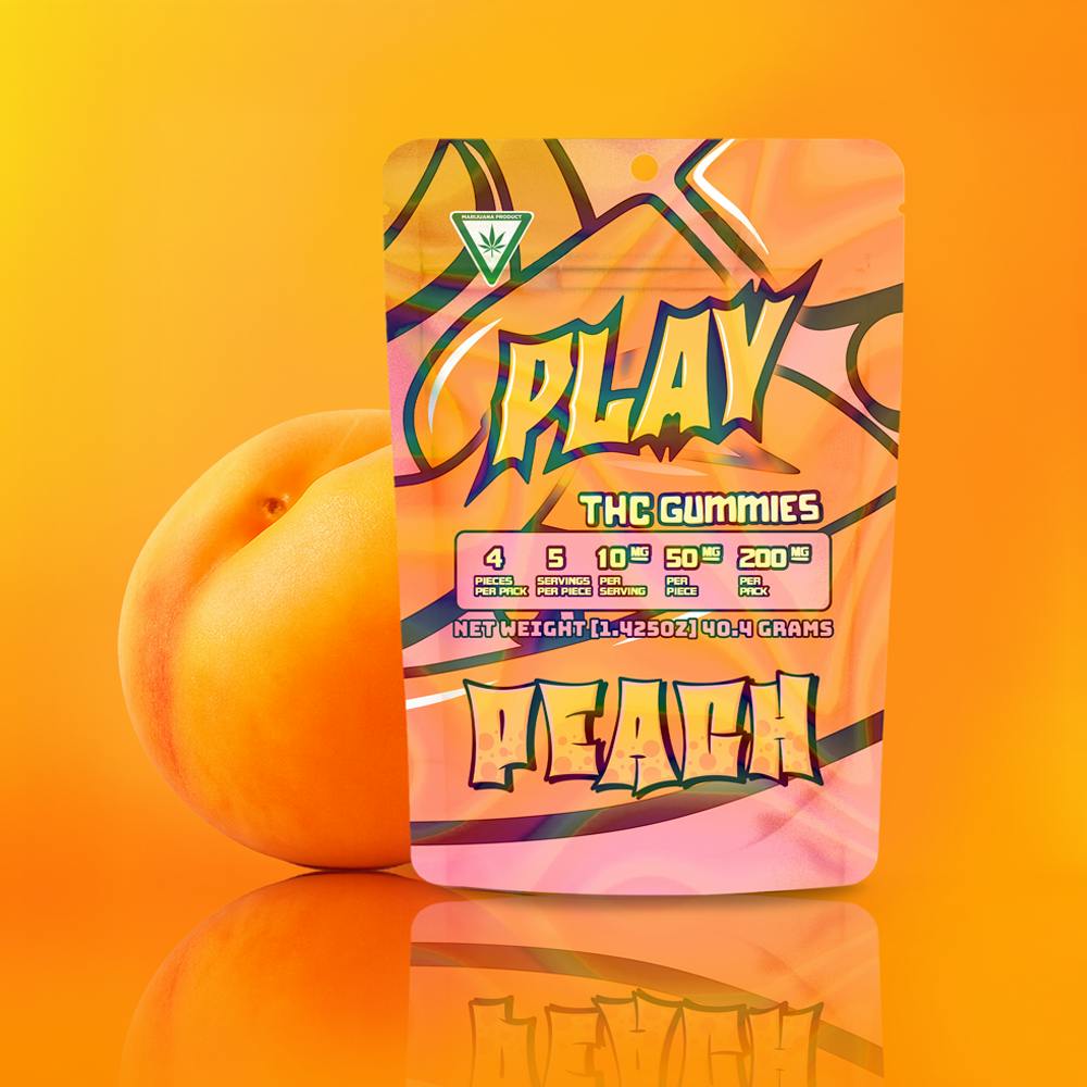 Play Michigan - Play | Peach | 200mg | Gummies - 1