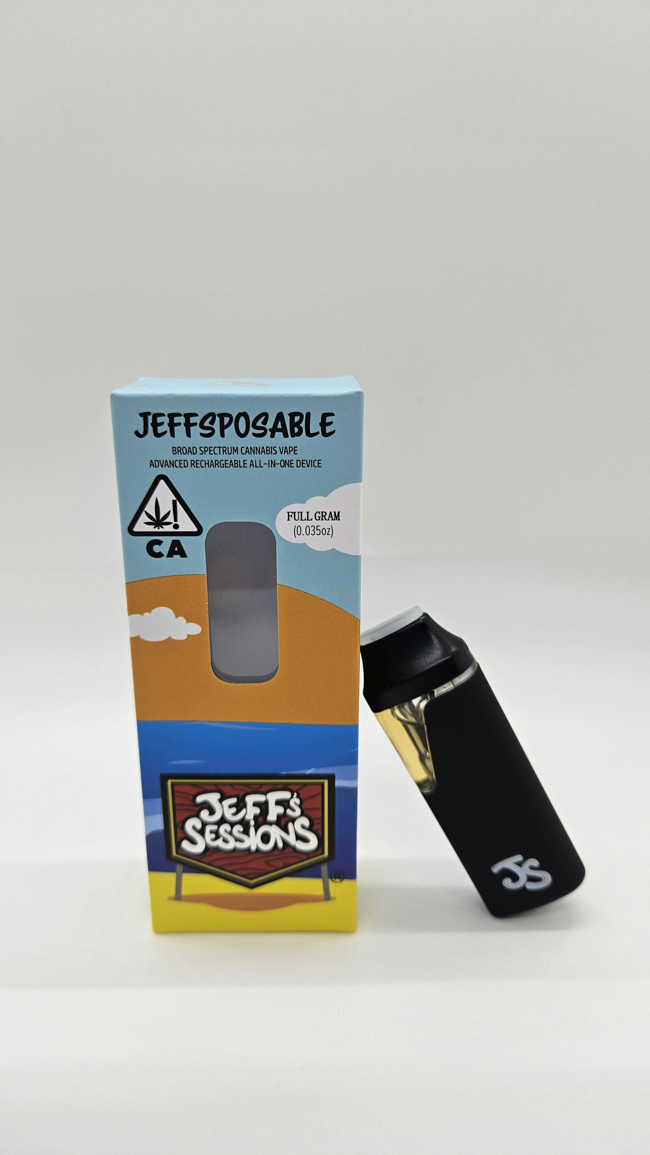 Jeff's Sessions - Jeff's Sessions Root Beer Kush 1g | Disposable Vape Pen - 1
