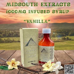 MidSouth Extracts - Infused Syrup - Vanilla - 1000mg - 1