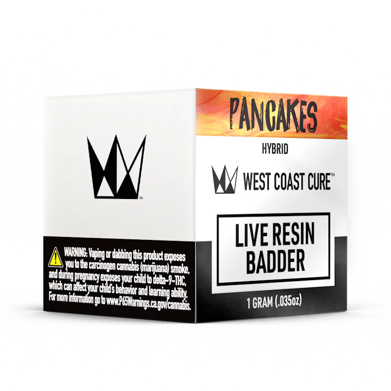 West Coast Cure Pancakes - 1G Live Resin Badder