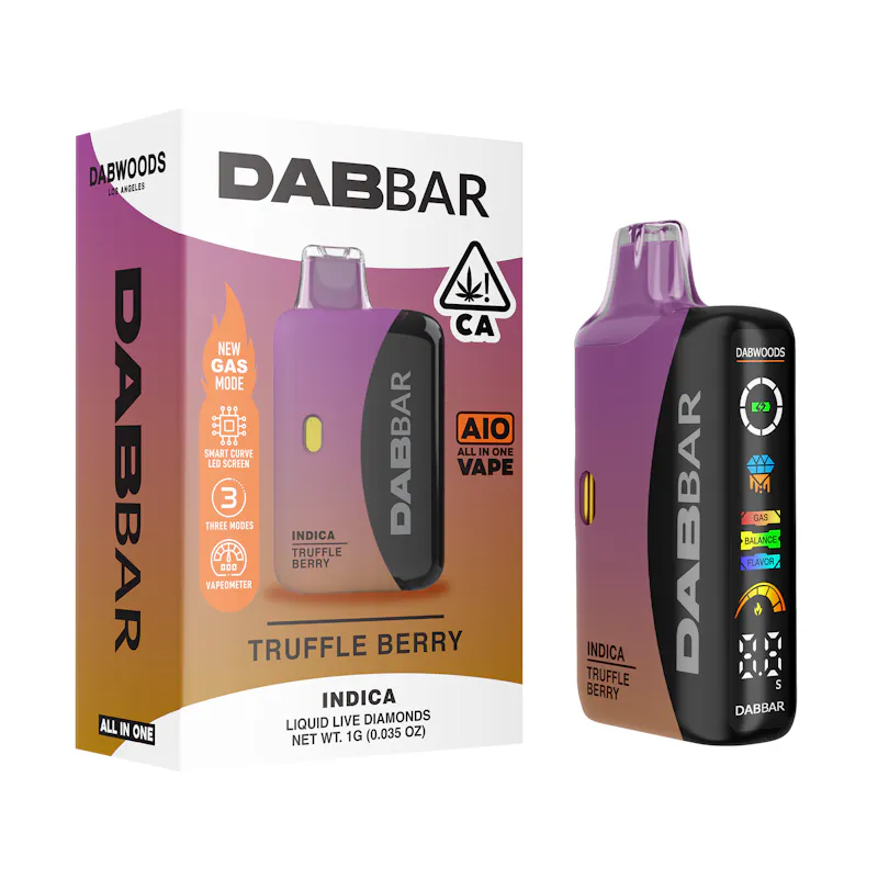 Dabwoods Truffle Berry Dab Bar 3.0 Liquid Diamonds 1g concentrate