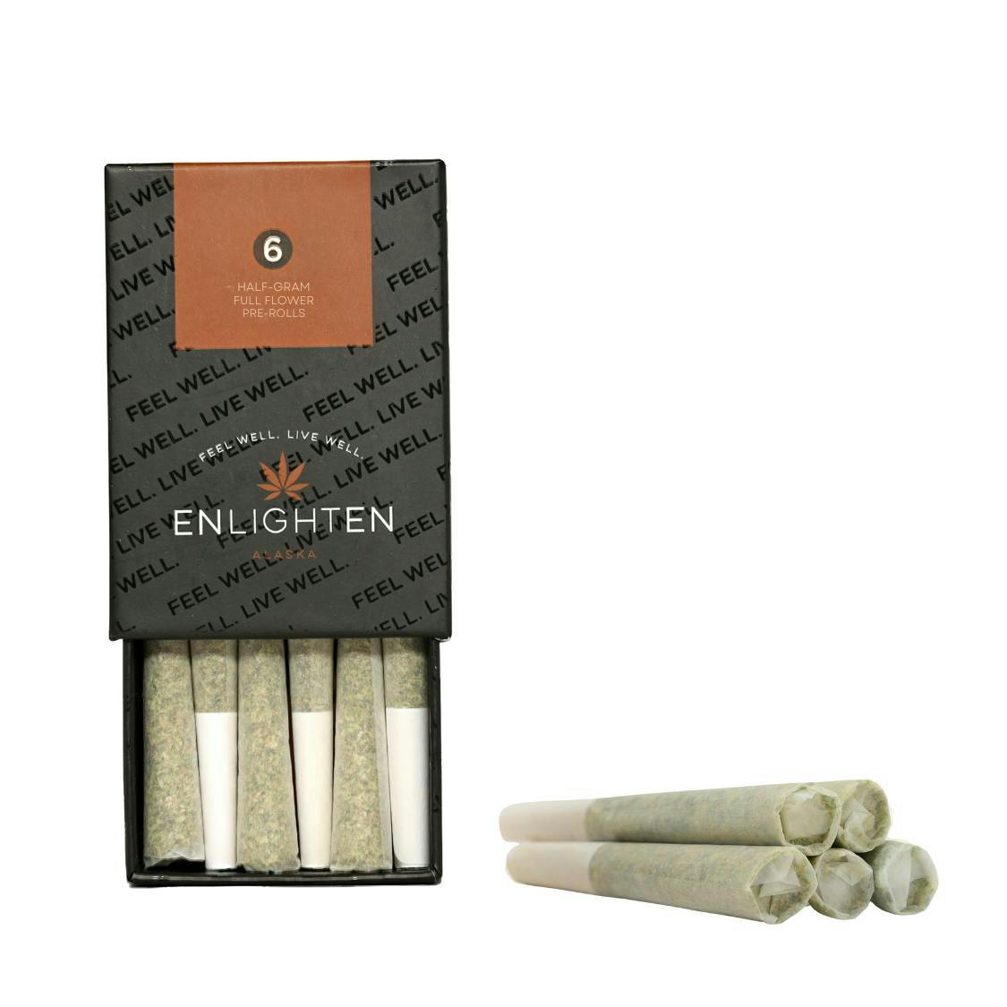 Enlighten - Fatso + Blue Dream .5g Prerolls - 6 Pack - 1
