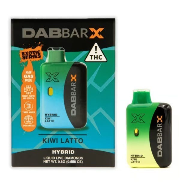 Dabwoods - VAPE- DABBAR X LIQUID LIVE DIAMONDS Kiwi Latto 0.8G - 1