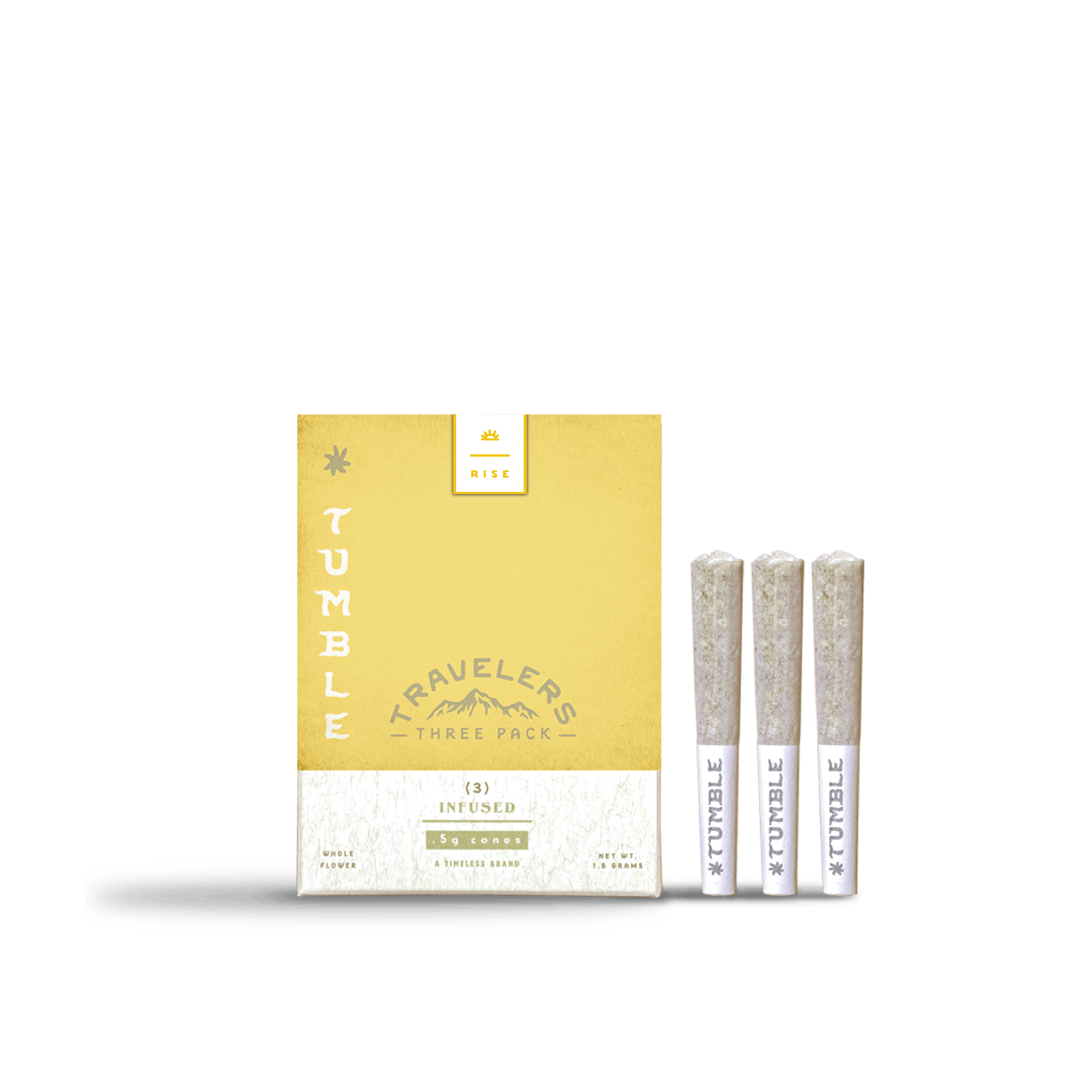 Timeless Vapes - Green Crack Infused Pre-Roll 0.5g | 3pk - 1