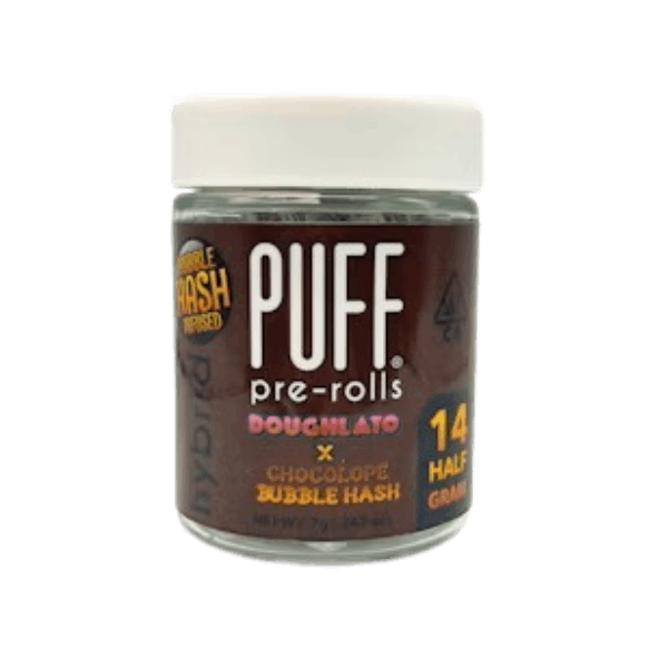 PUFF - Doughlato x Chocolope - Bubble Hash Infused Pre Roll Pack [14pk] - 1