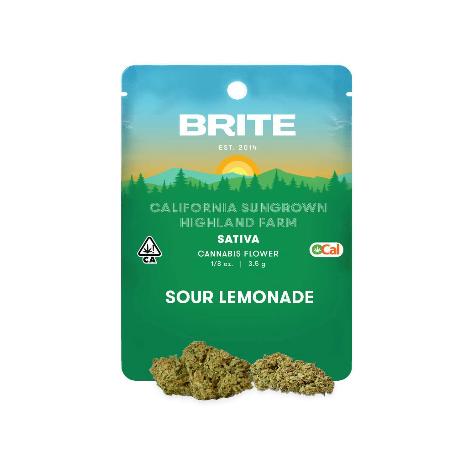 Brite Labs - BRITE Highland OCal Flower (3.5g) - Sativa - Sour Lemonade - 1
