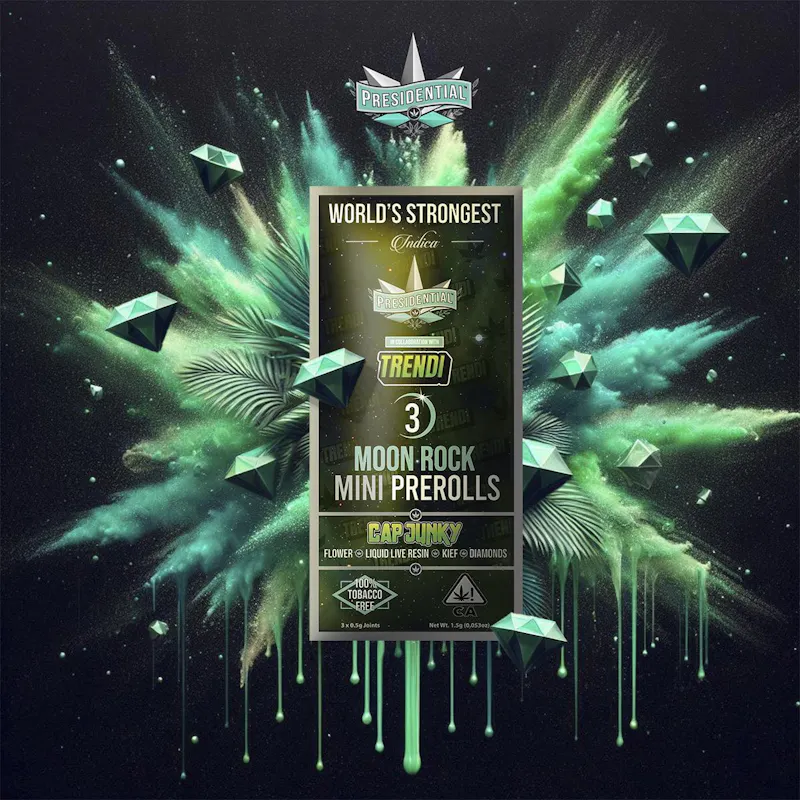 Presidential Pee-Wee Moon Rock Mini Pre Rolls - Cap Junky 2.1g