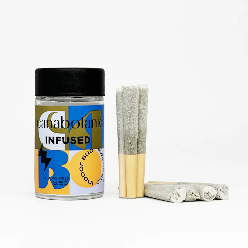 Canabotanica Lemon Cherry Gelato - 7pk - Diamond Dusted Infused Hash Hole - 3.5g