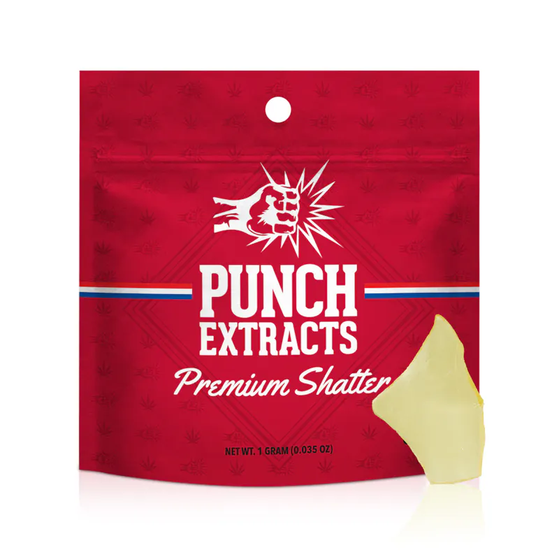 Punch Edibles Kotton Rainbow BHO Shatter (1g) concentrate