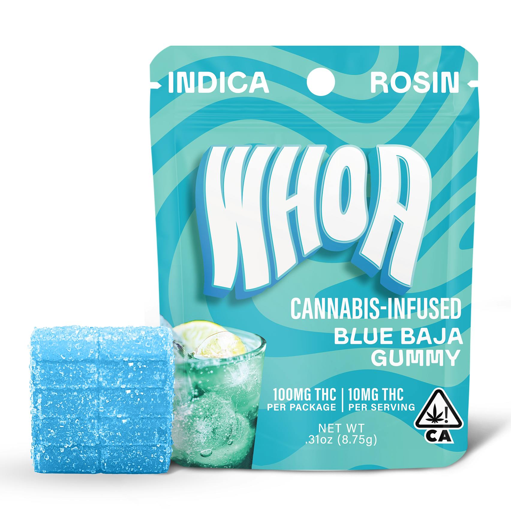 Whoa - WHOA ROSIN Blue Baja Gummy Bite (100mg) - 1