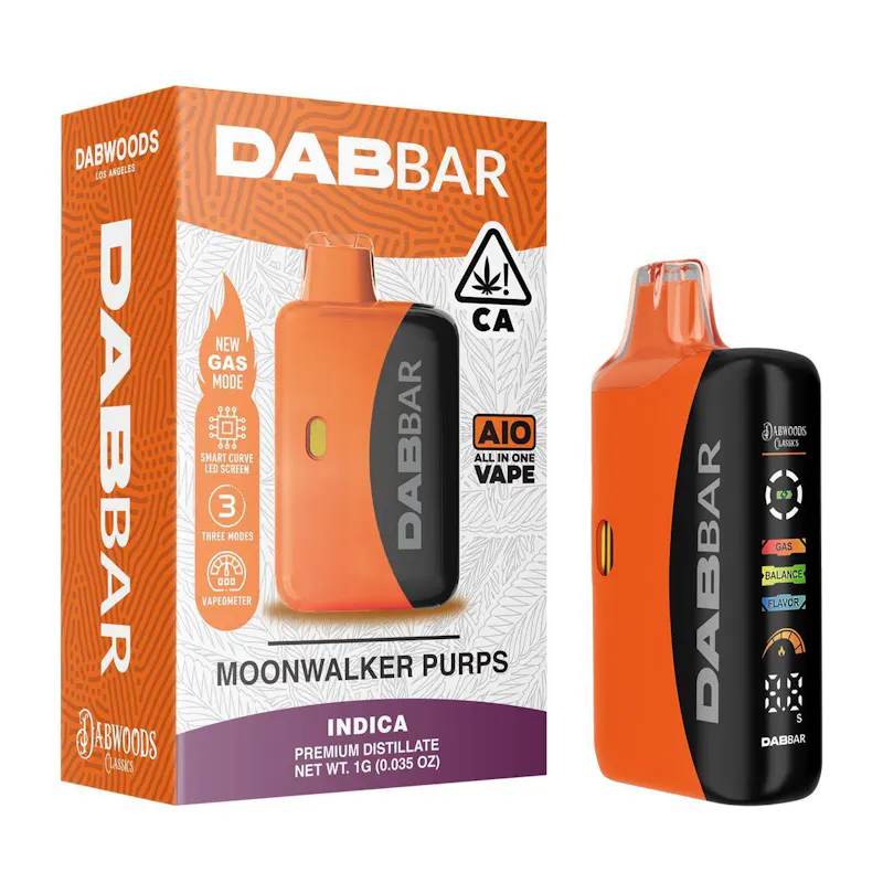 Dabwoods Moonwalker Purps Dab Bar Classics 3.0 1g
