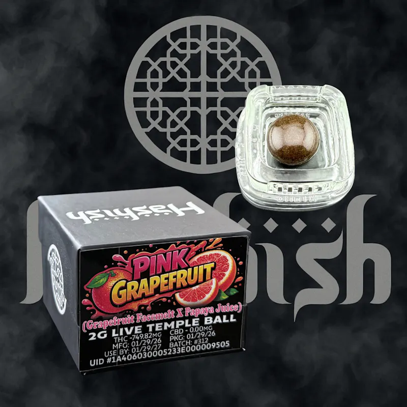 Hashish Pink GrapeFruit 2g Live Temple Ball