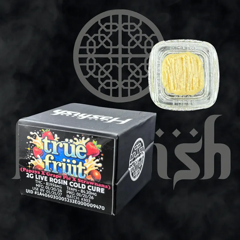 Hashish True Fruit 2g Rosin