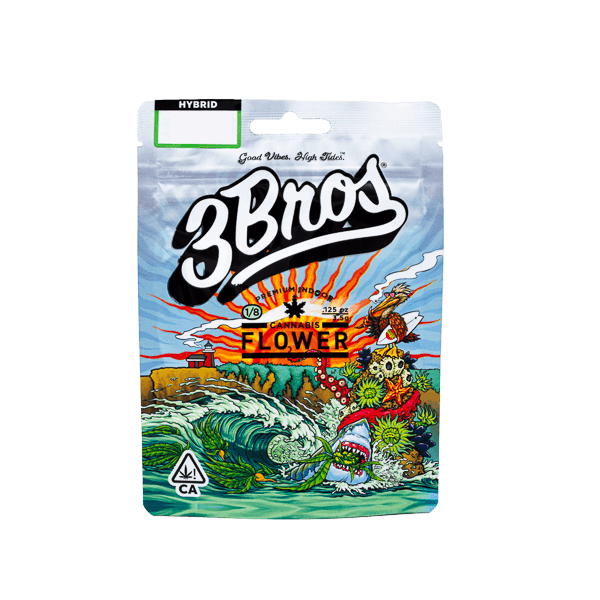 3 Bros Grow - 3 Bros | Indoor Flower | 7g | Strawberry Gelato | Hybrid - 1