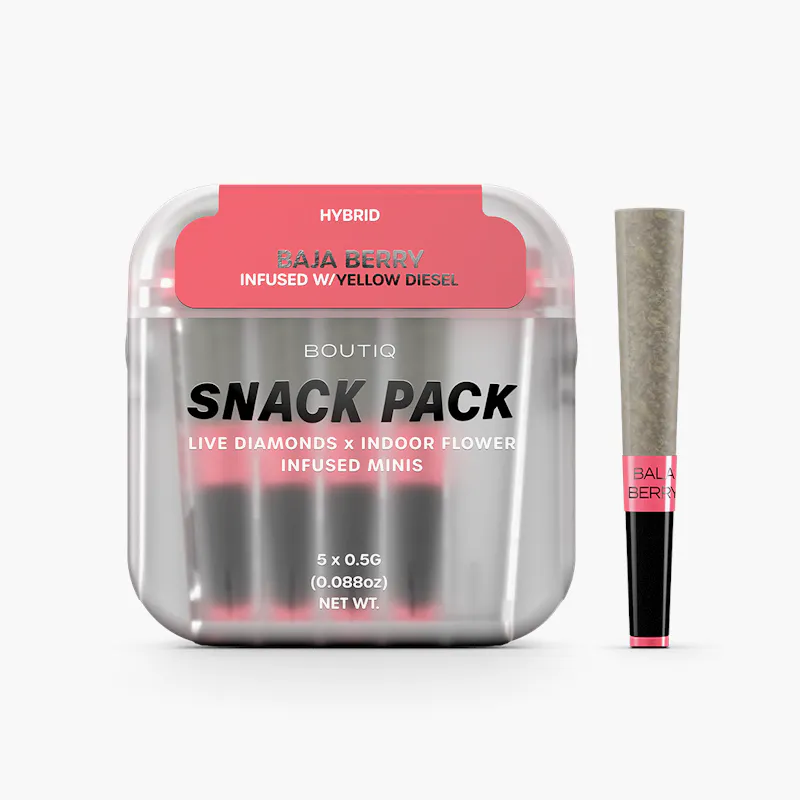 Boutiq | Baja Berry x Yellow Diesel Diamonds Snack SP | Infused Minis | 5pk