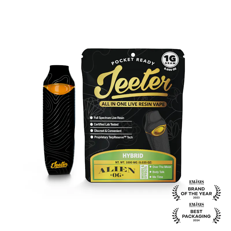 Jeeter Alien OG Live Resin Disposable 1g disposable