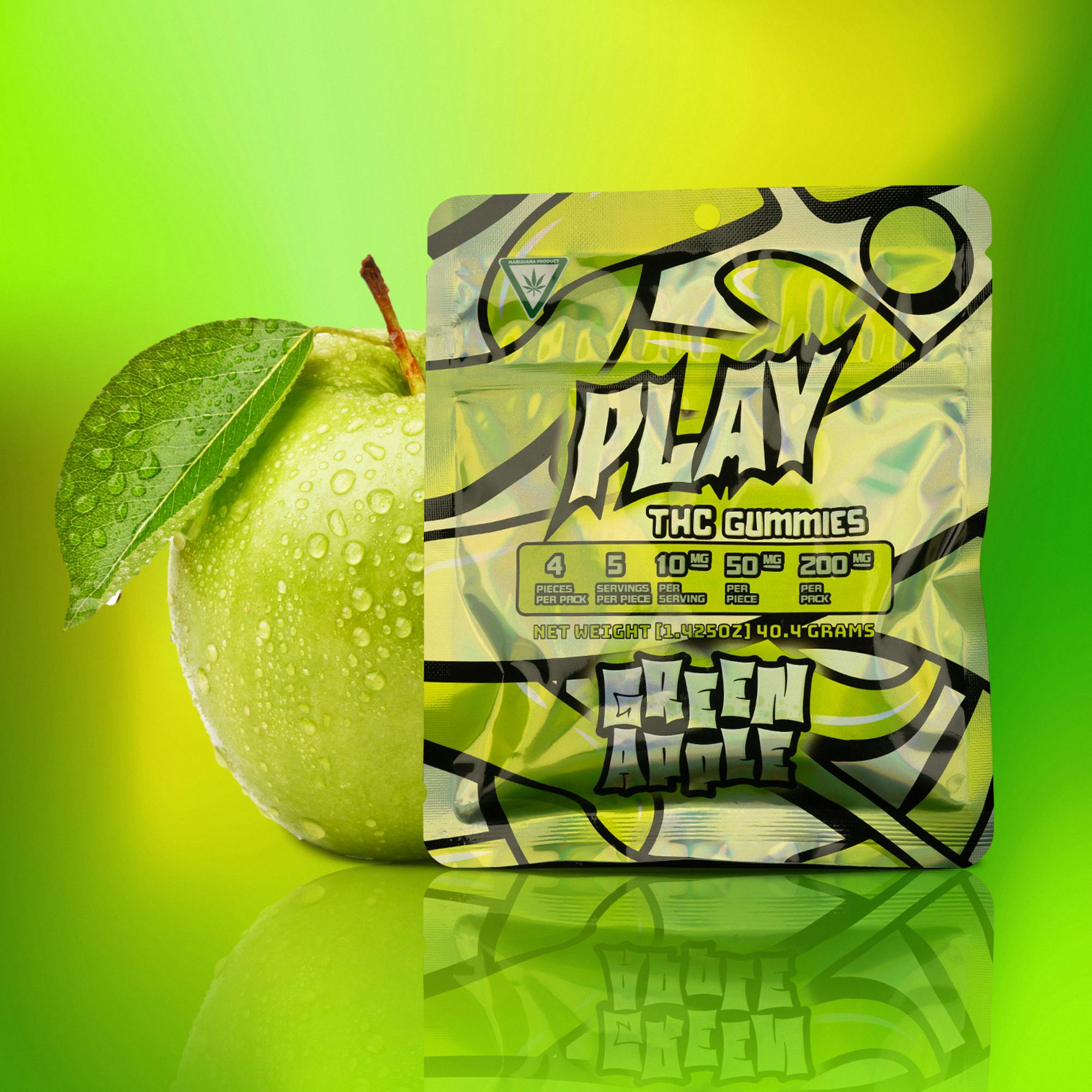Play Michigan - Play | Green Apple | 200mg | Gummies - 1