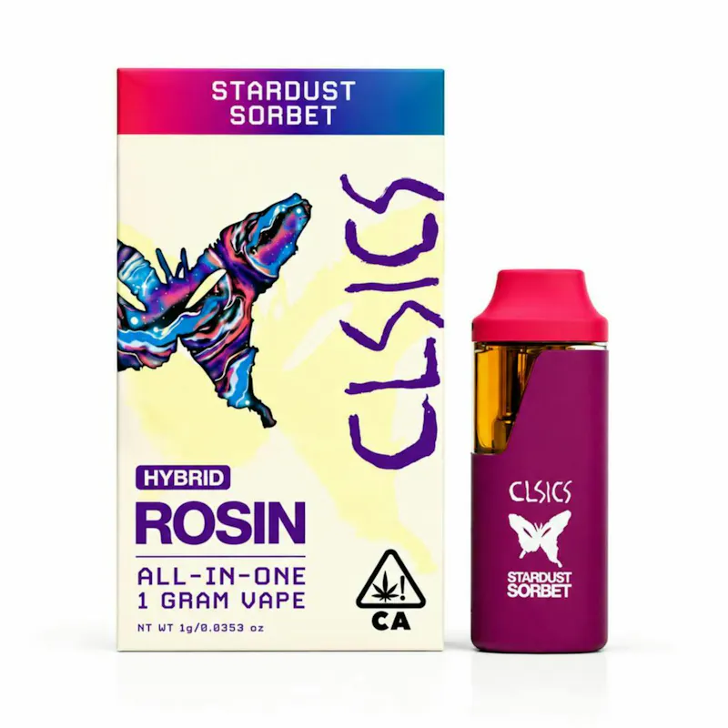 CLSICS - Stardust Sorbet - Live Rosin All in One Vape - 1g disposable