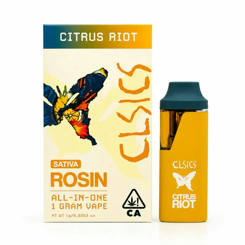CLSICS - Citrus Riot - Live Rosin All in One Vape - 1g