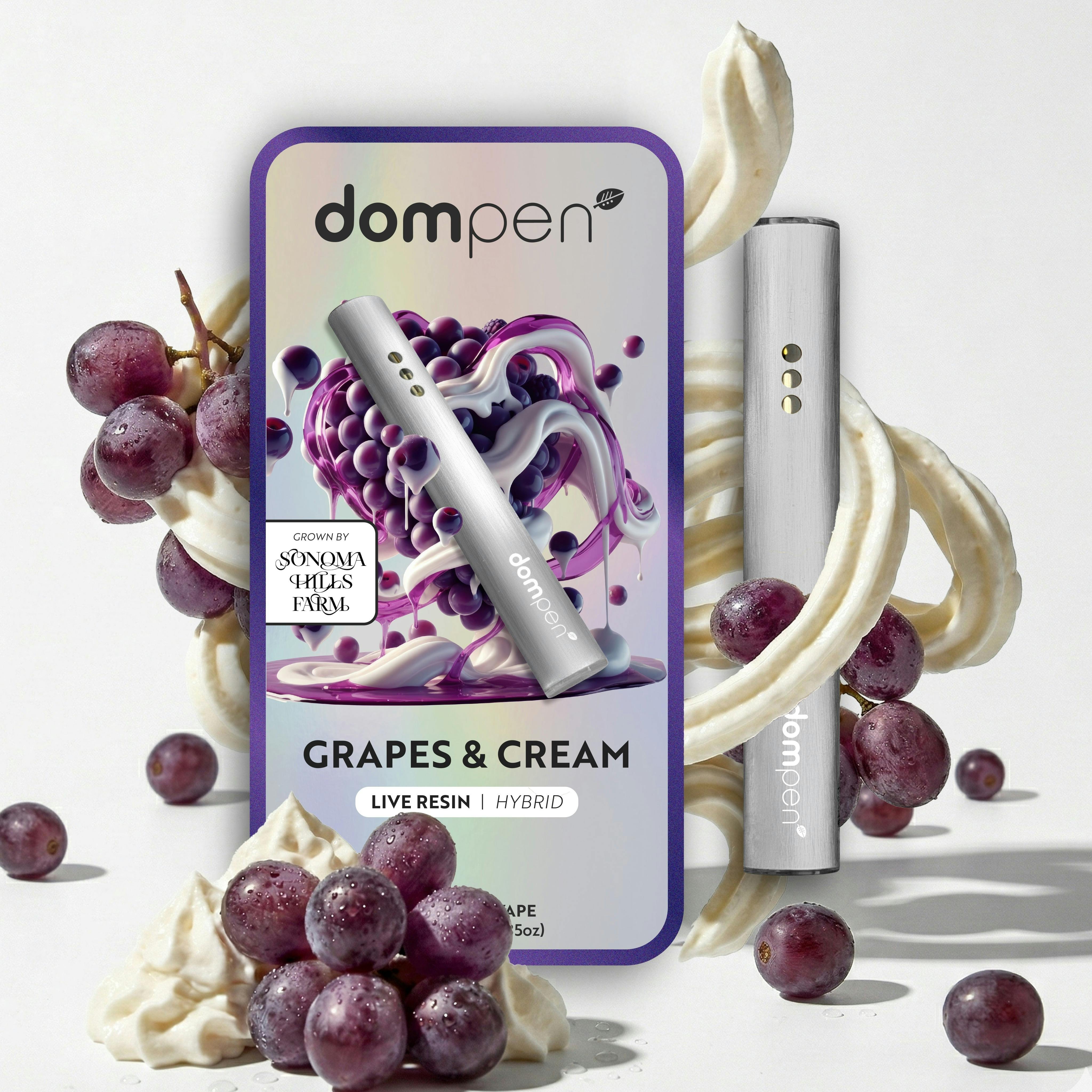 dompen™ & Koa - dompen | Grapes and Creme | Live Resin All-in-One | 1g - 1