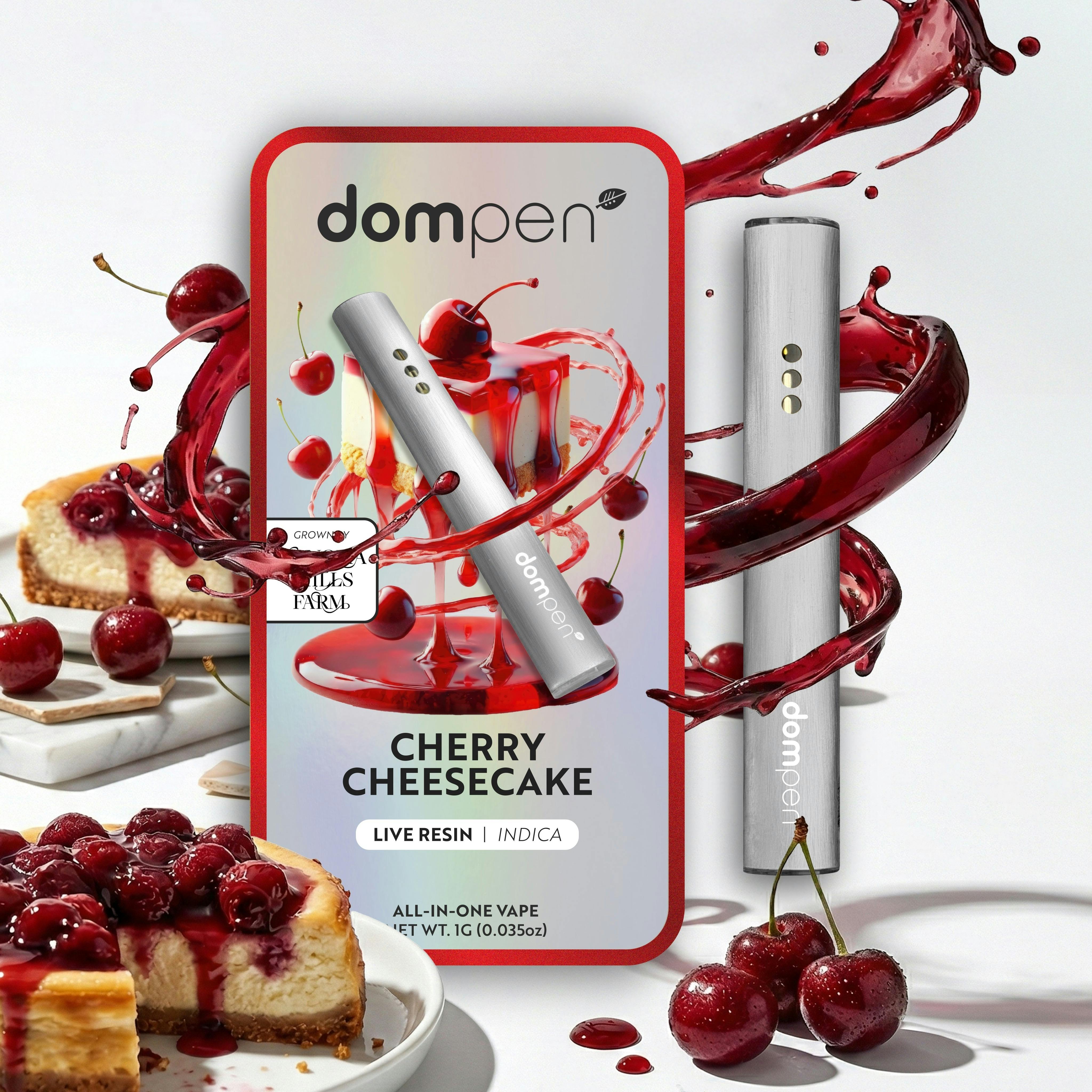 dompen™ & Koa - dompen | Cherry Cheesecake | Live Resin All-in-One | 1g - 1