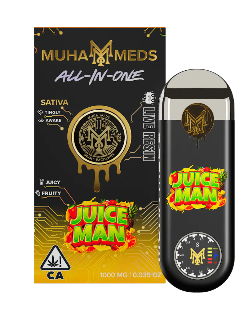 Muha Meds Juice Man Live Resin Disposable 1g