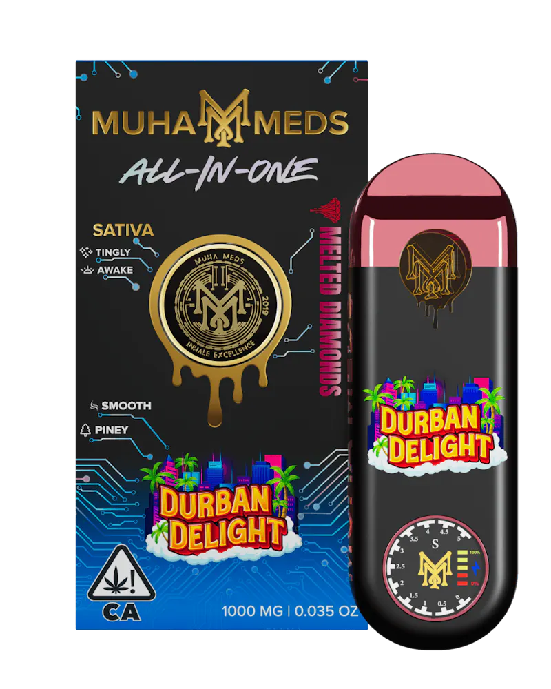 Muha Meds Durban Delight Melted Diamonds Disposable 1g disposable