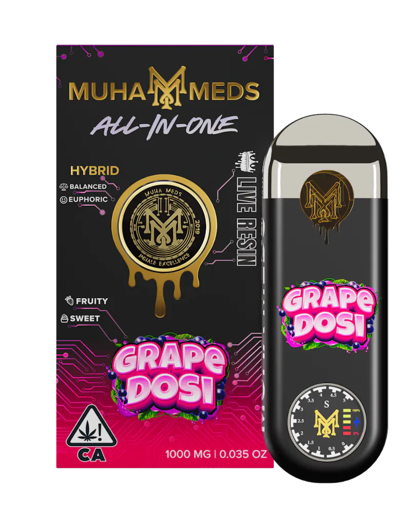 Muha Meds Grape Dosi Live Resin Disposable 1g disposable
