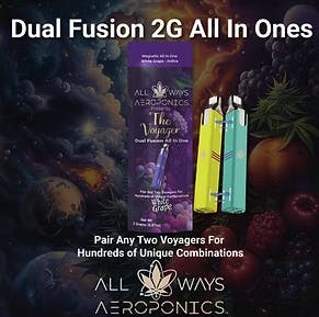 All Ways Aeroponics - All Way Aeroponics | White Grape | Dual Fusion Disposable | 2g - 1