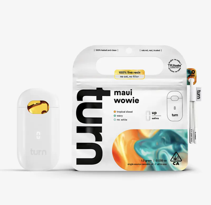 Maui Wowie Live Resin TurnOne Disposable 1g