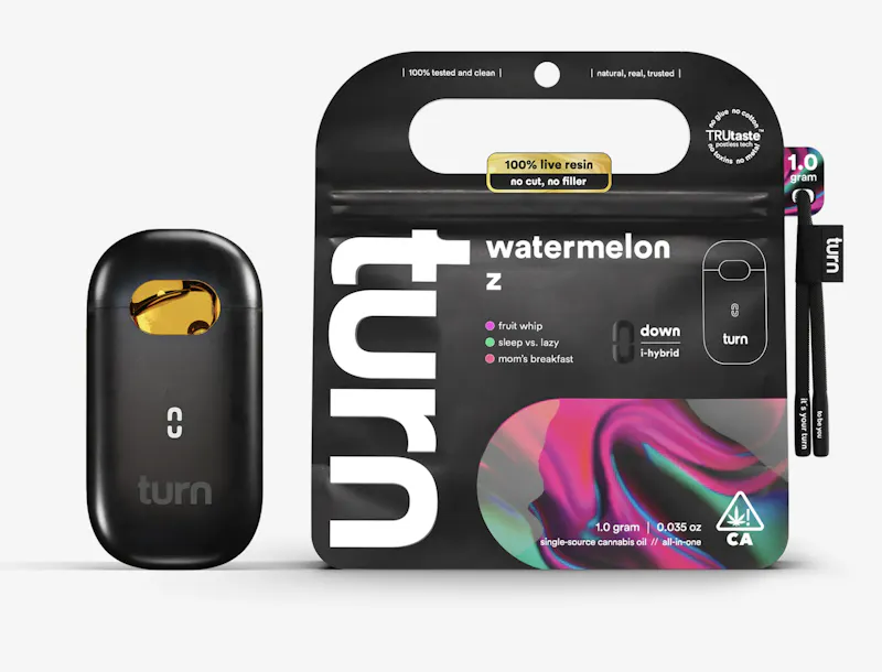 turn Watermelon Z Live Resin Disposable 1g