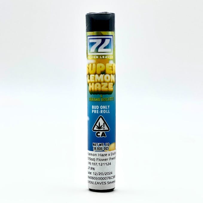 Seven Leaves - Seven Leaves | Super Lemon Haze x Durban Biscotti | Pre-roll | 1g - 1