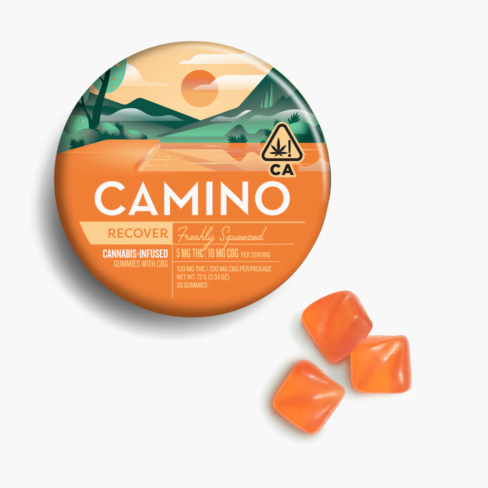 Freshly Squeezed Gummies | THC:CBG 5:10 | 100mg | 20ct | 5mg/ea