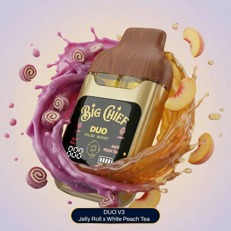 Big Chief Jelly Roll x White Peach Tea V3 LD Disposable 2g disposable