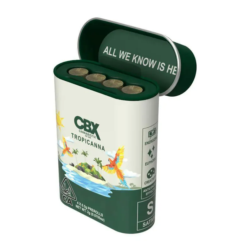 CBX Cannabiotix Tropicanna Mini Joints 0.5g each 4pk pre-roll