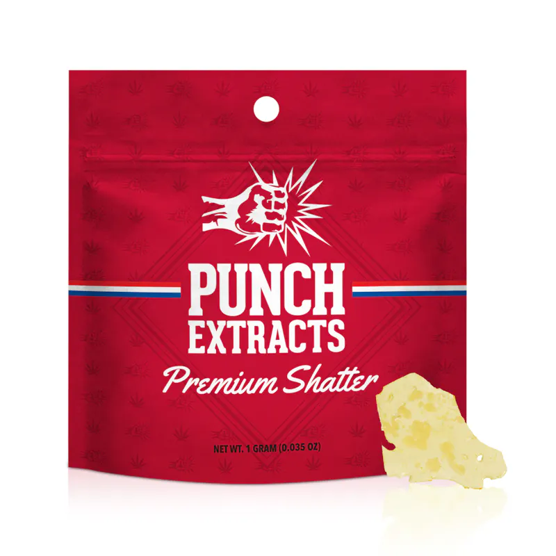 Punch Edibles Punch Black Cherry Gelato BHO Shatter 1g concentrate