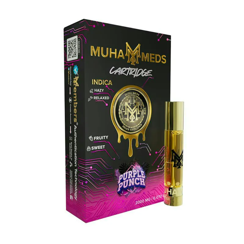 Muha Meds Purple Punch Cartridge 2g cartridge
