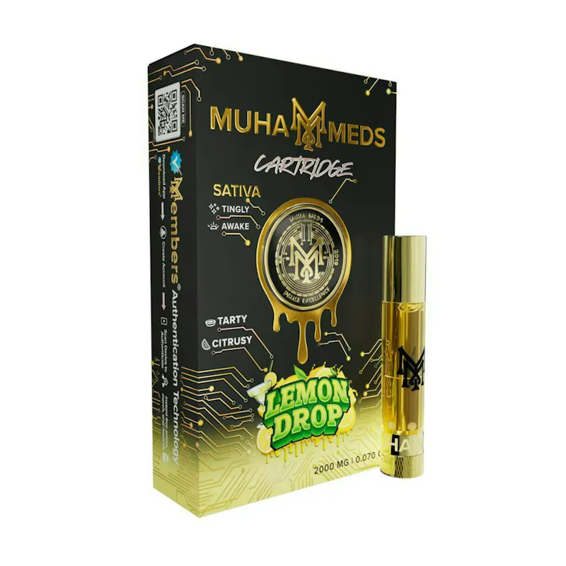 Muha Meds Lemon Drop Cartridge 2g cartridge