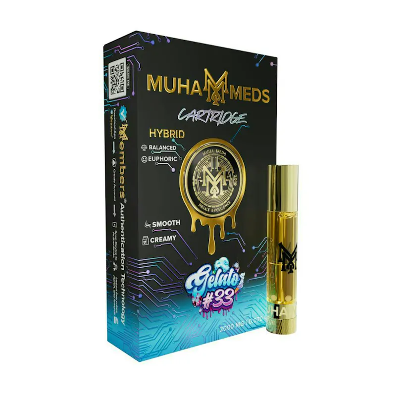 Muha Meds Gelato #33 Cartridge 2g