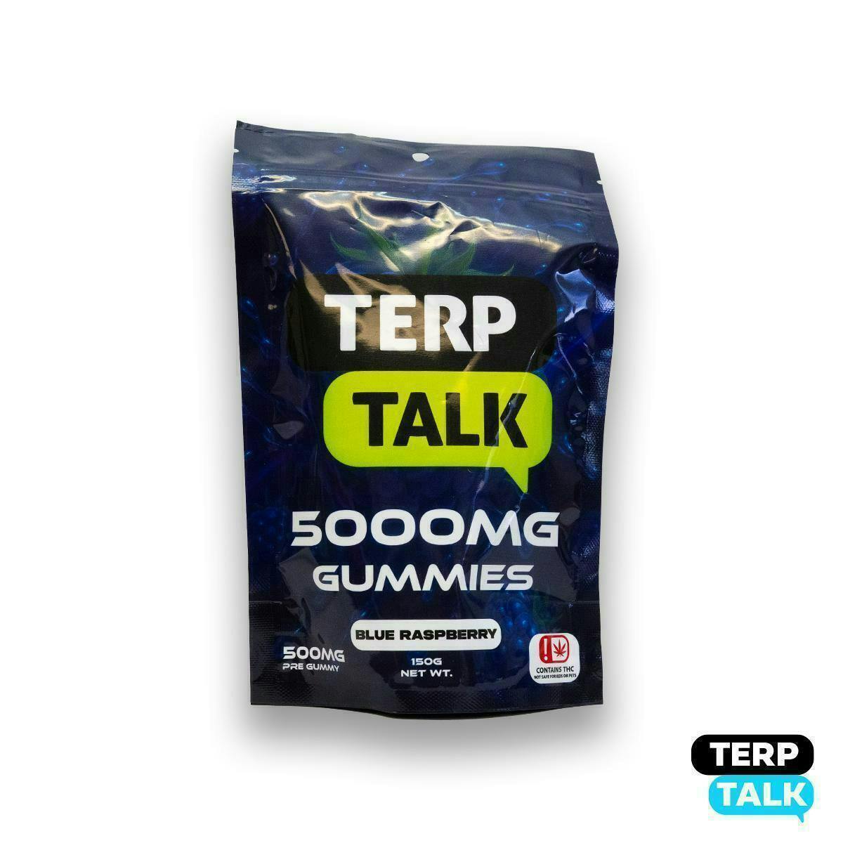 Terp Talk - Terp Talk | Blue Raspberry Gummies | 5,000mg | 10ct | 500mg/ea - 1
