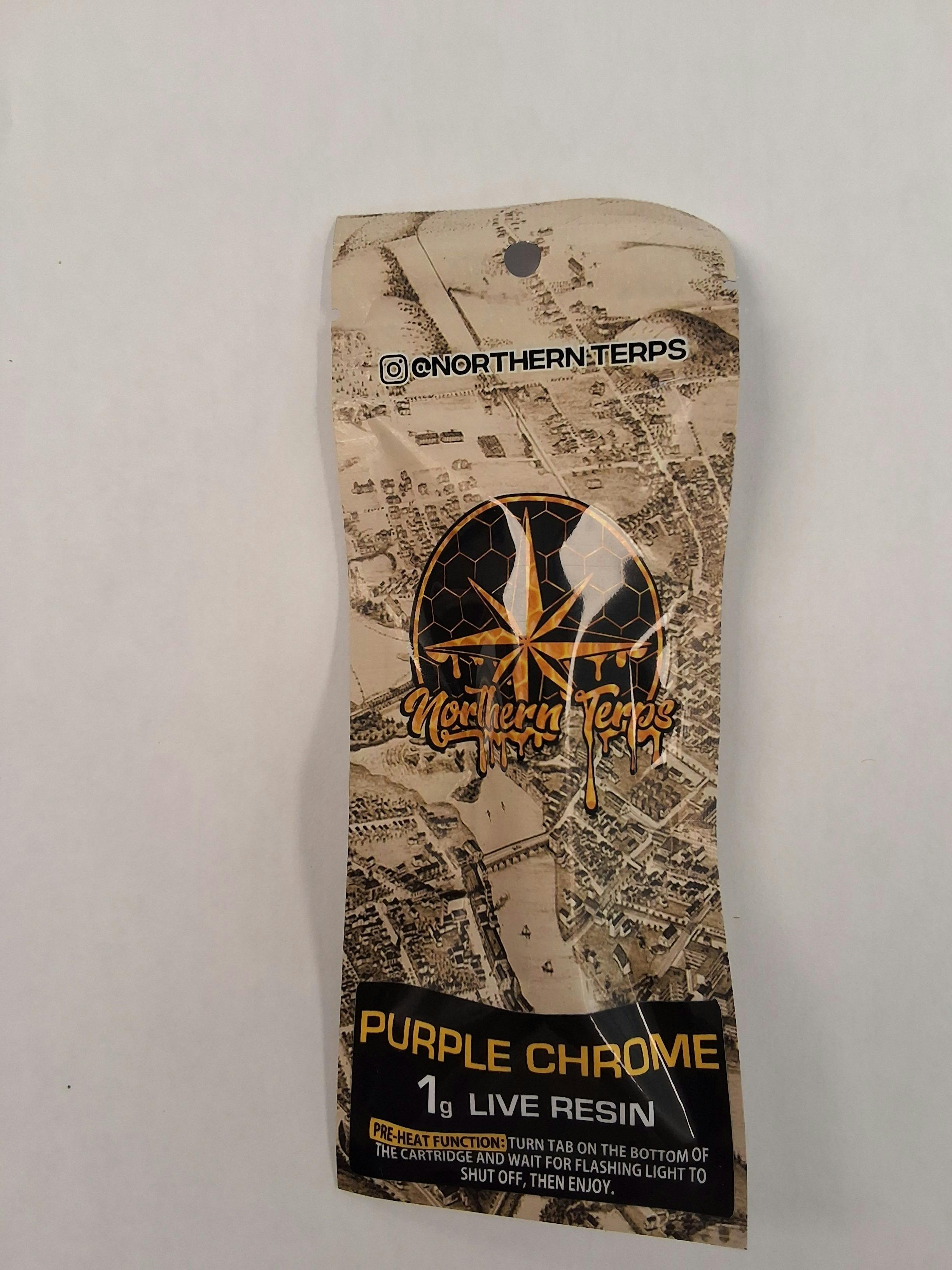 Northern Terps Brand - purple chrome | Disposable | 1g - 1